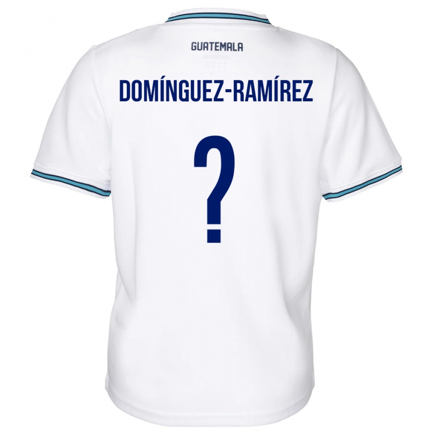 Mujer Camiseta Guatemala Marco Domínguez-Ramírez #0 Blanco 1ª Equipación 24-26 La Camisa Argentina