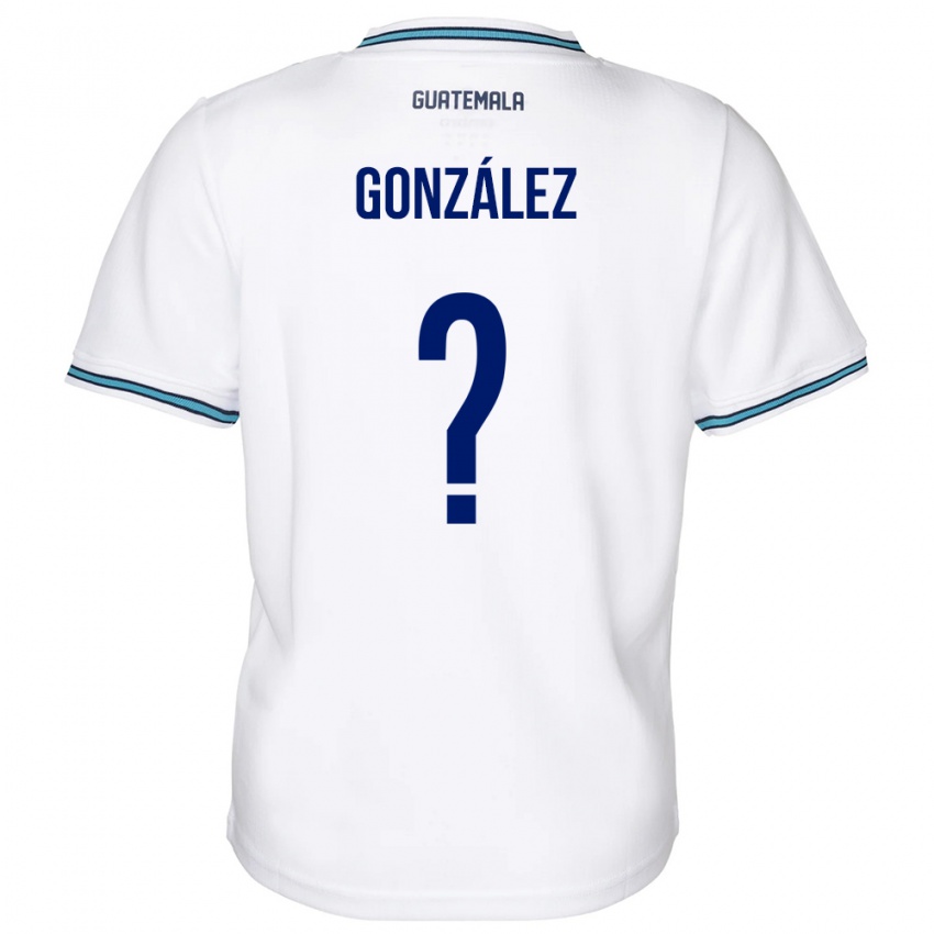 Mujer Camiseta Guatemala Erick González #0 Blanco 1ª Equipación 24-26 La Camisa Argentina