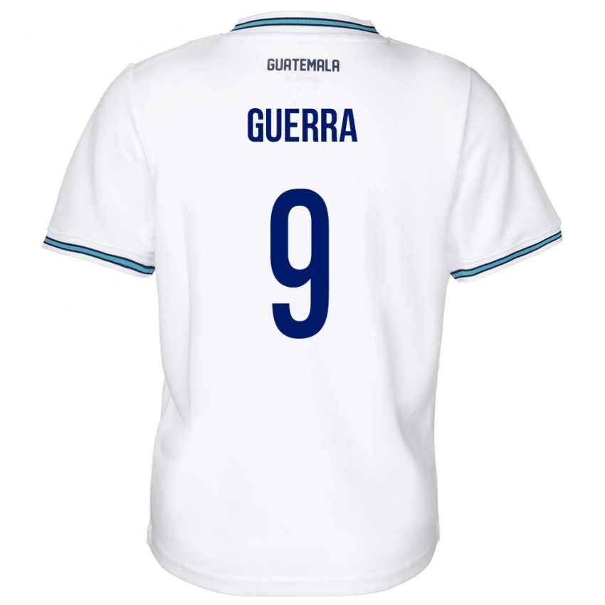 Mujer Camiseta Guatemala Oseas Guerra #9 Blanco 1ª Equipación 24-26 La Camisa Argentina