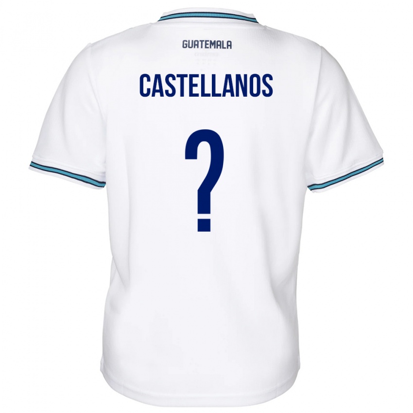 Mujer Camiseta Guatemala Jezmin Castellanos #0 Blanco 1ª Equipación 24-26 La Camisa Argentina