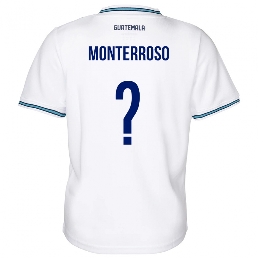 Mujer Camiseta Guatemala María Monterroso #0 Blanco 1ª Equipación 24-26 La Camisa Argentina