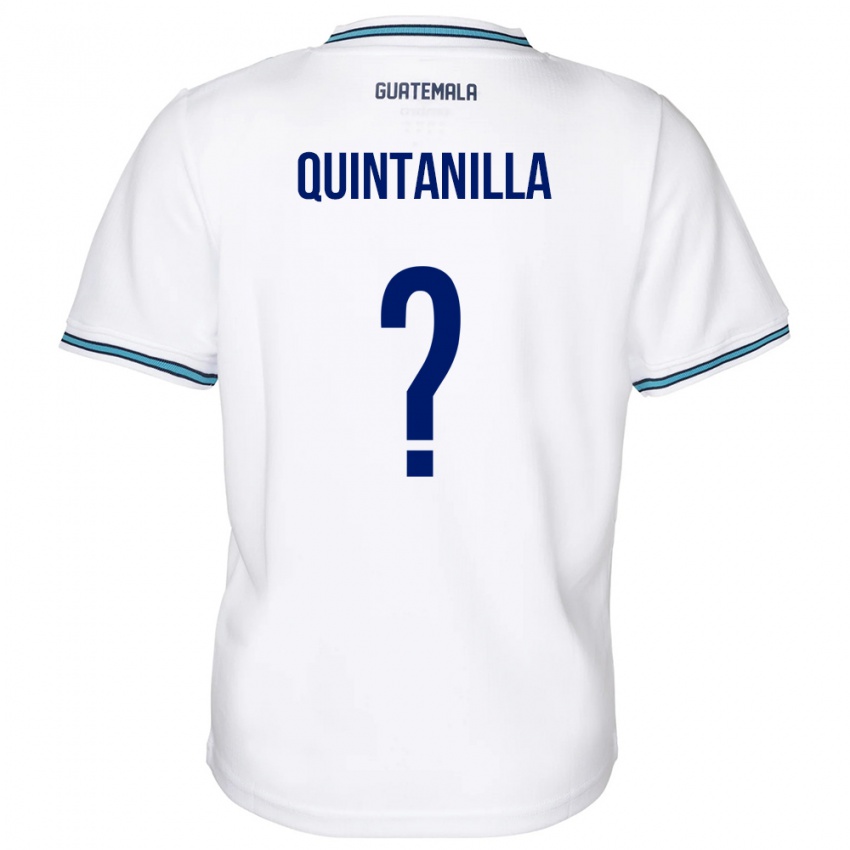 Mujer Camiseta Guatemala Anayelli Quintanilla #0 Blanco 1ª Equipación 24-26 La Camisa Argentina
