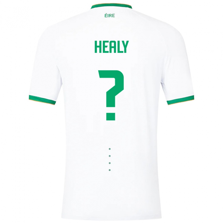 Mujer Camiseta Irlanda Matthew Healy #0 Blanco 2ª Equipación 24-26 La Camisa Argentina