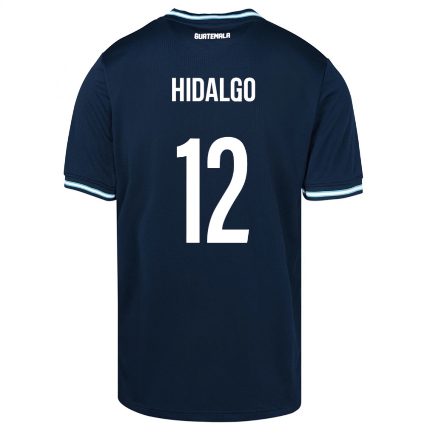 Mujer Camiseta Guatemala Angie Hidalgo #12 Azul 2ª Equipación 24-26 La Camisa Argentina