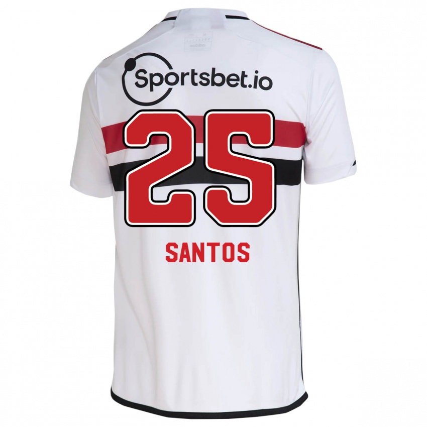 Niño Camiseta Mariana Santos #25 Blanco 1ª Equipación 2023/24 La Camisa Argentina