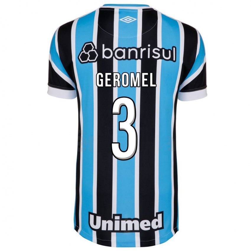 Niño Camiseta Pedro Geromel #3 Azul 1ª Equipación 2023/24 La Camisa Argentina