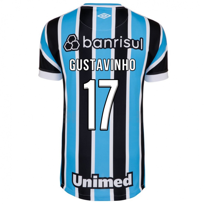 Niño Camiseta Gustavinho #17 Azul 1ª Equipación 2023/24 La Camisa Argentina