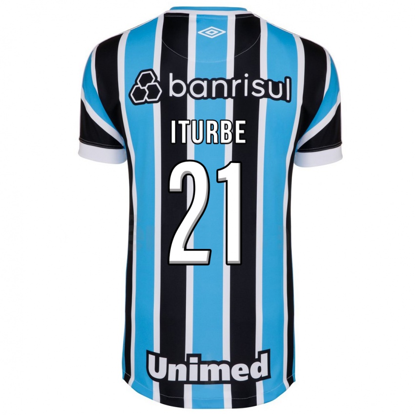 Niño Camiseta Juan Iturbe #21 Azul 1ª Equipación 2023/24 La Camisa Argentina