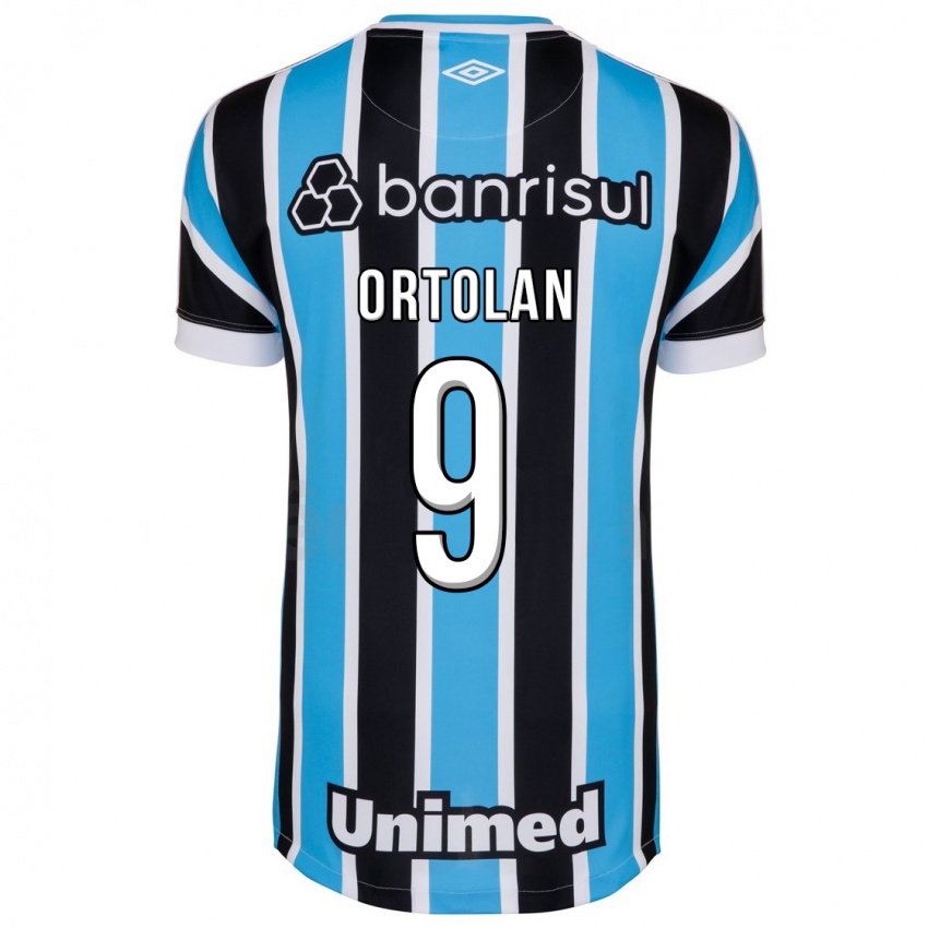 Niño Camiseta Dani Ortolan #9 Azul 1ª Equipación 2023/24 La Camisa Argentina