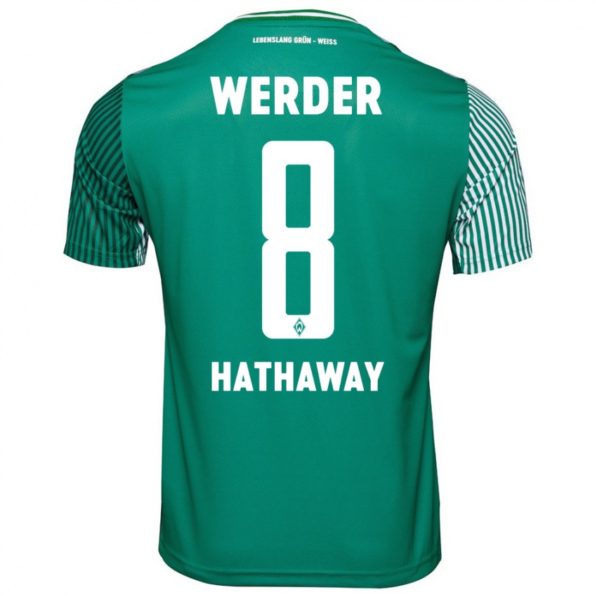 Niño Camiseta Max Hathaway #8 Verde 1ª Equipación 2023/24 La Camisa Argentina