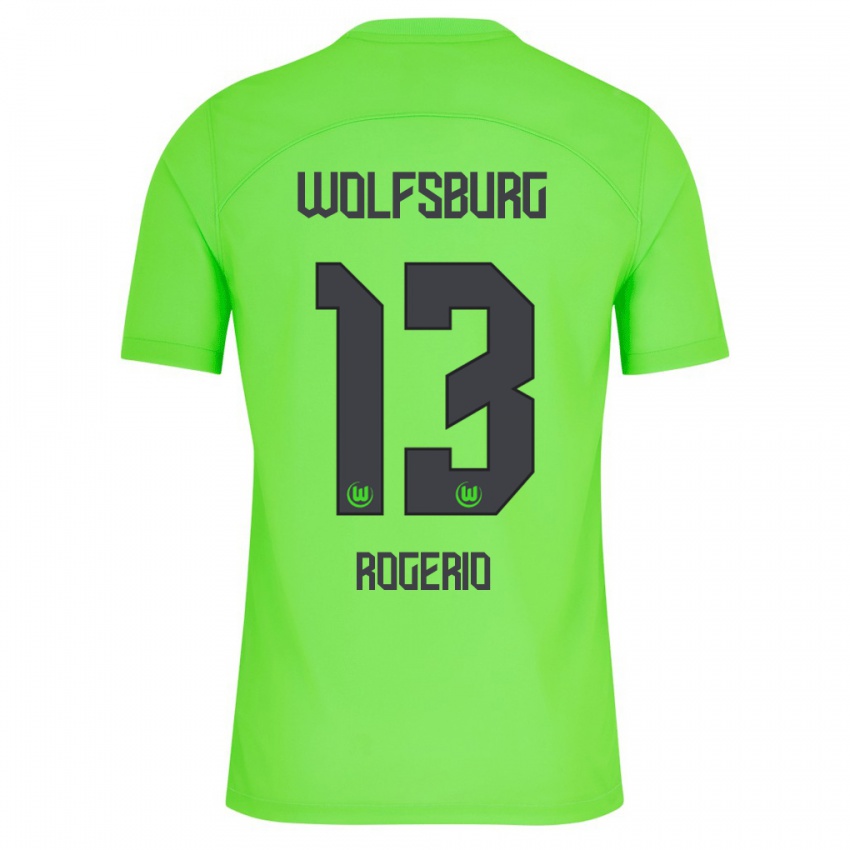 Niño Camiseta Rogério #13 Verde 1ª Equipación 2023/24 La Camisa Argentina