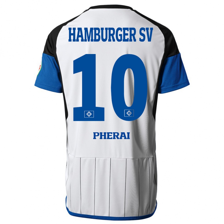Niño Camiseta Immanuel Pherai #10 Blanco 1ª Equipación 2023/24 La Camisa Argentina