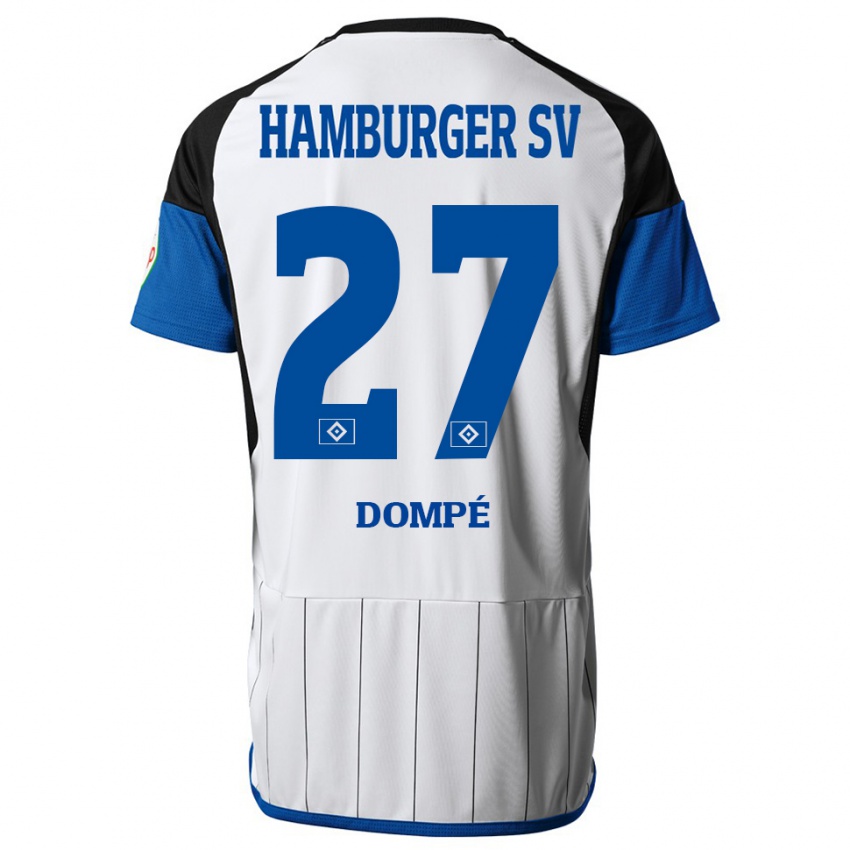 Niño Camiseta Jean-Luc Dompé #27 Blanco 1ª Equipación 2023/24 La Camisa Argentina