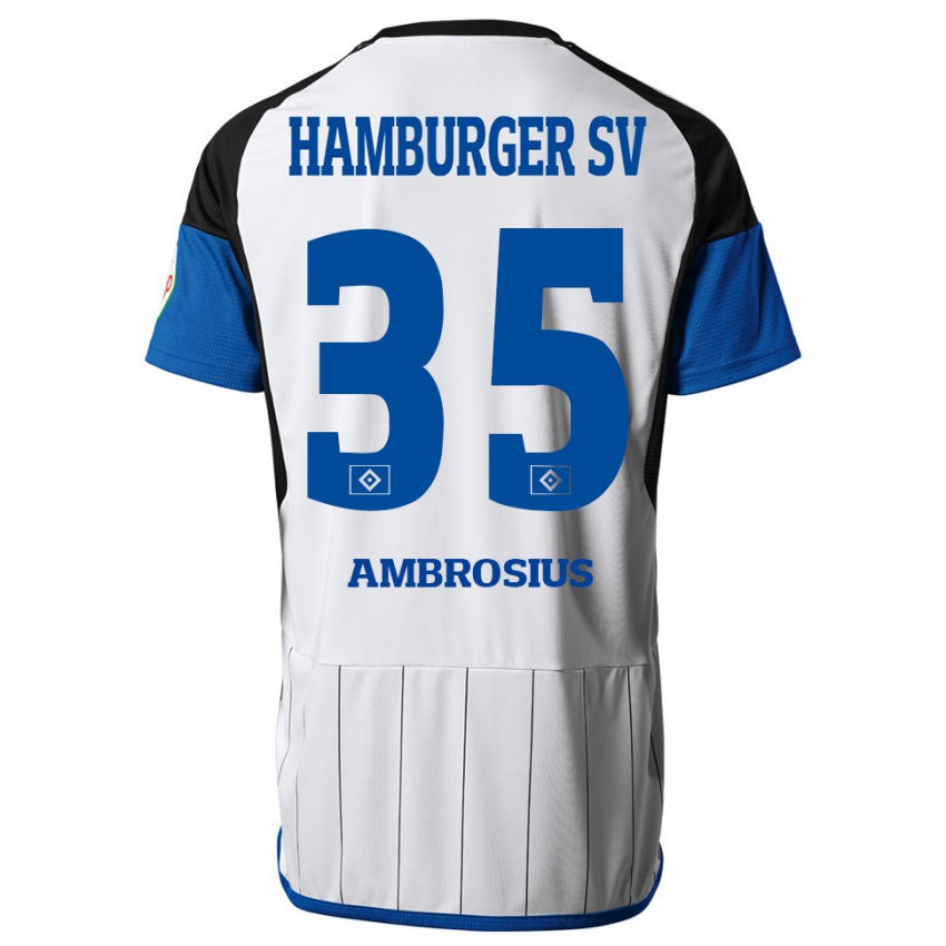 Niño Camiseta Stephan Ambrosius #35 Blanco 1ª Equipación 2023/24 La Camisa Argentina