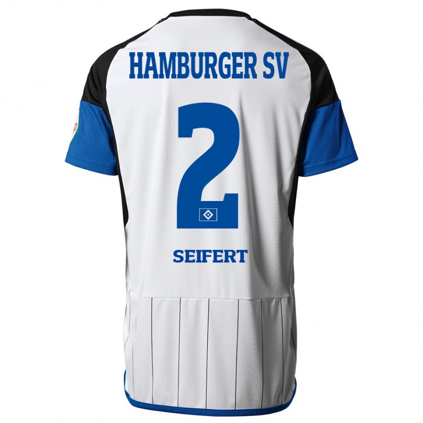 Niño Camiseta Luis Seifert #2 Blanco 1ª Equipación 2023/24 La Camisa Argentina