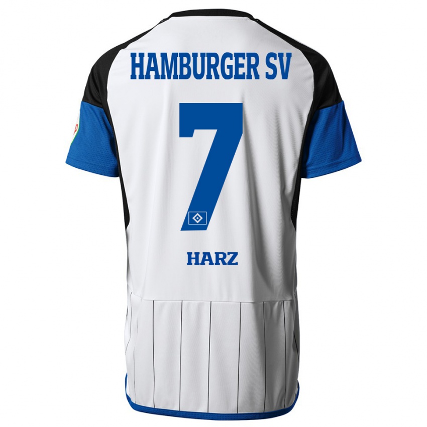 Niño Camiseta Theo Harz #7 Blanco 1ª Equipación 2023/24 La Camisa Argentina