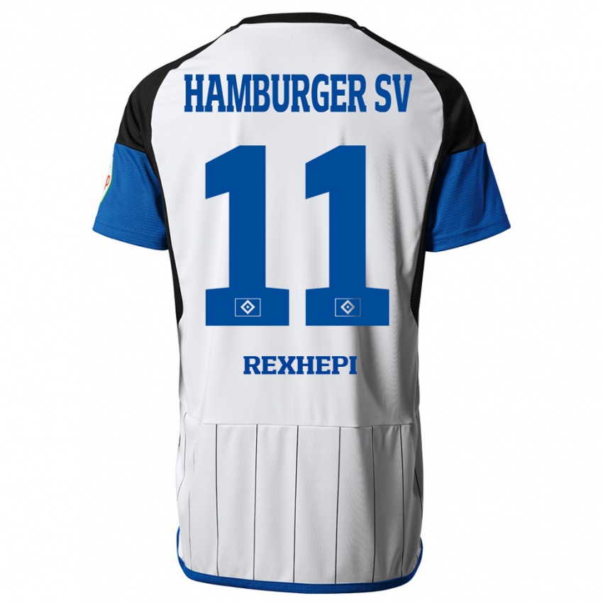 Niño Camiseta Arlind Rexhepi #11 Blanco 1ª Equipación 2023/24 La Camisa Argentina