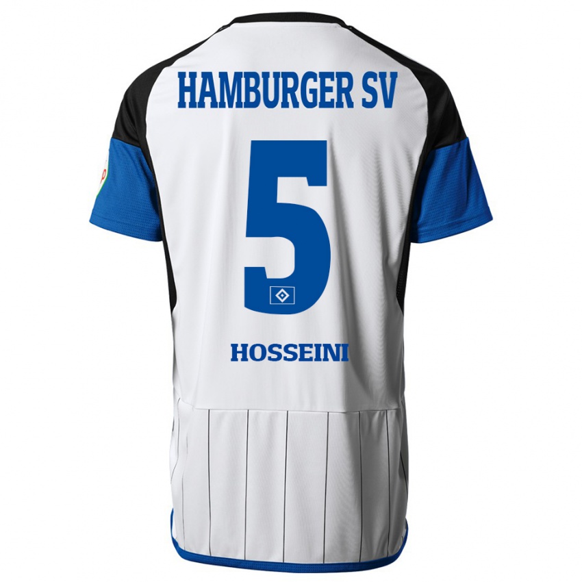 Niño Camiseta Reza Hosseini #5 Blanco 1ª Equipación 2023/24 La Camisa Argentina