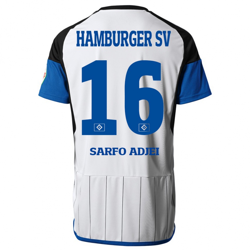 Niño Camiseta Maximilian Sarfo-Adjei #16 Blanco 1ª Equipación 2023/24 La Camisa Argentina