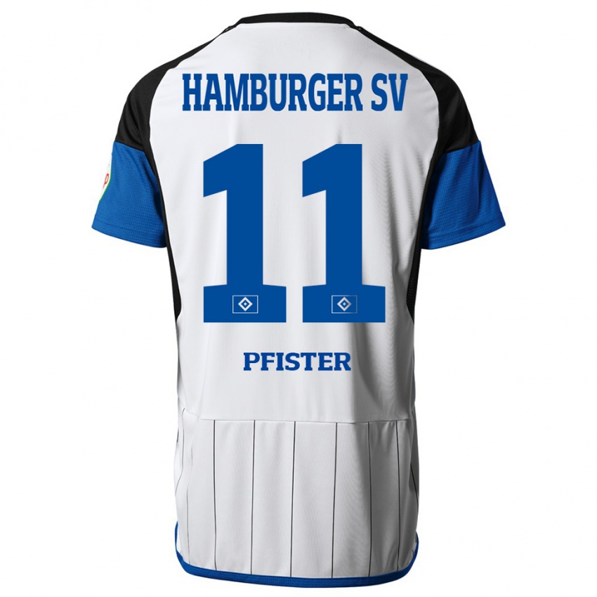 Niño Camiseta Edward Pfister #11 Blanco 1ª Equipación 2023/24 La Camisa Argentina