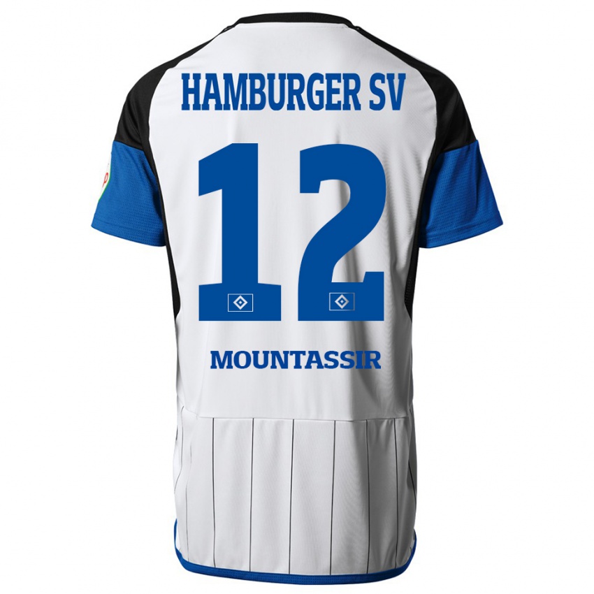 Niño Camiseta Youssef Mountassir #12 Blanco 1ª Equipación 2023/24 La Camisa Argentina