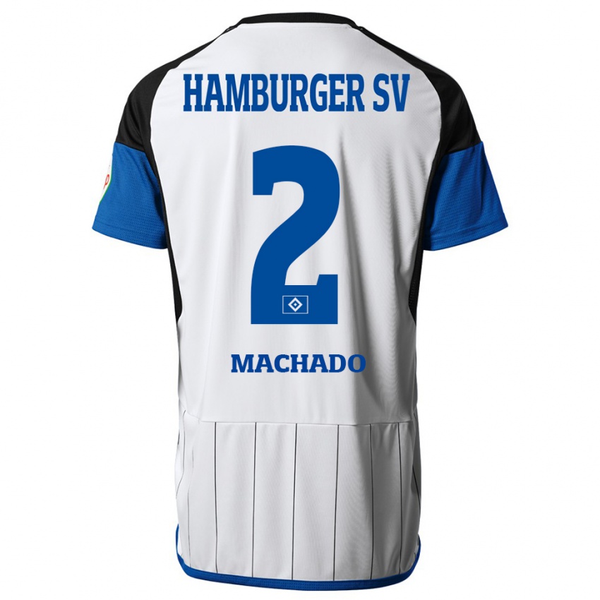 Niño Camiseta Kilian Hölscher Machado #2 Blanco 1ª Equipación 2023/24 La Camisa Argentina