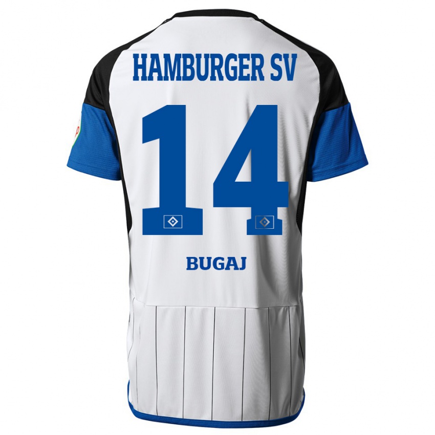 Niño Camiseta Jan-Luca Bugaj #14 Blanco 1ª Equipación 2023/24 La Camisa Argentina