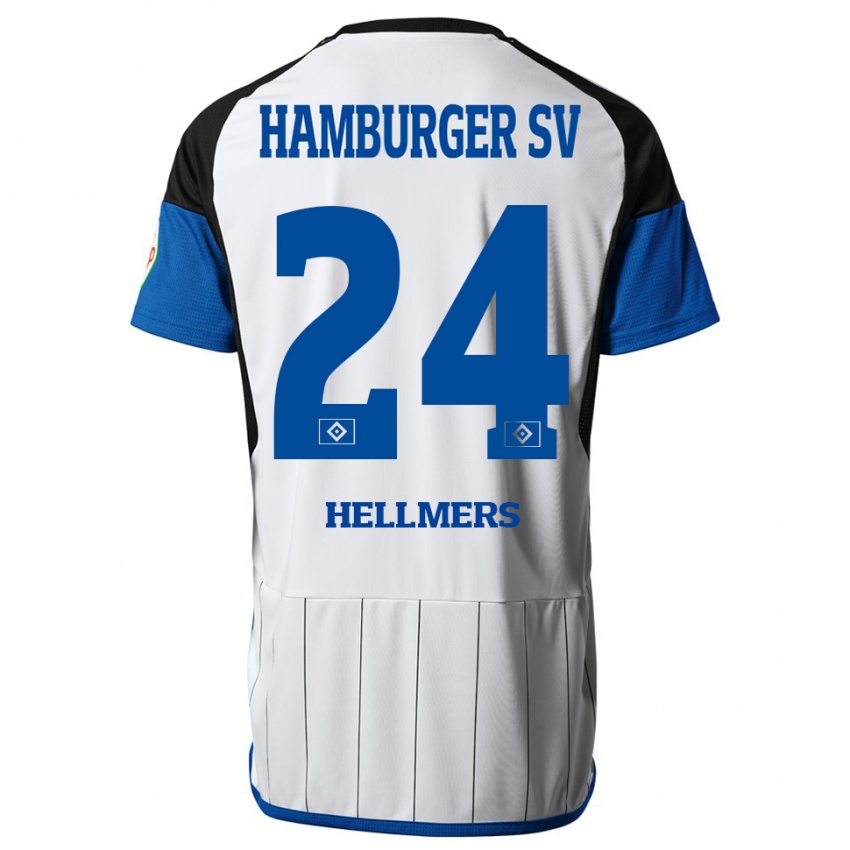 Niño Camiseta Maximilian Hellmers #24 Blanco 1ª Equipación 2023/24 La Camisa Argentina