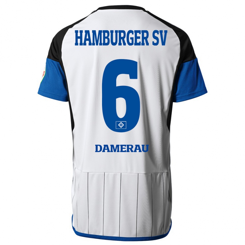 Niño Camiseta Alexander Werner Damerau #6 Blanco 1ª Equipación 2023/24 La Camisa Argentina