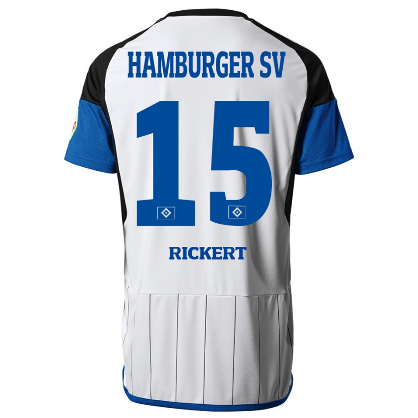 Niño Camiseta Manja Rickert #15 Blanco 1ª Equipación 2023/24 La Camisa Argentina