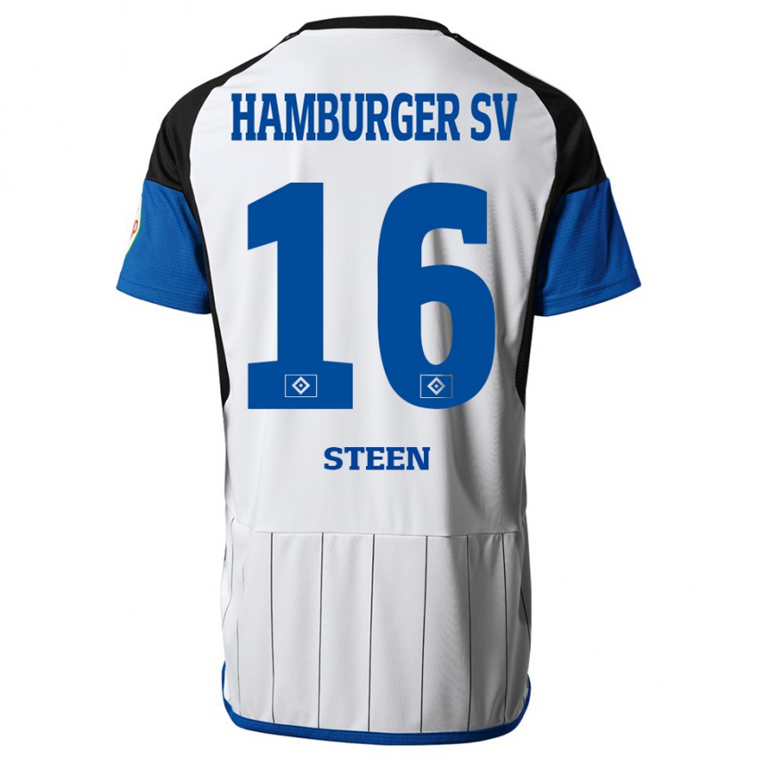 Niño Camiseta Maya Steen #16 Blanco 1ª Equipación 2023/24 La Camisa Argentina