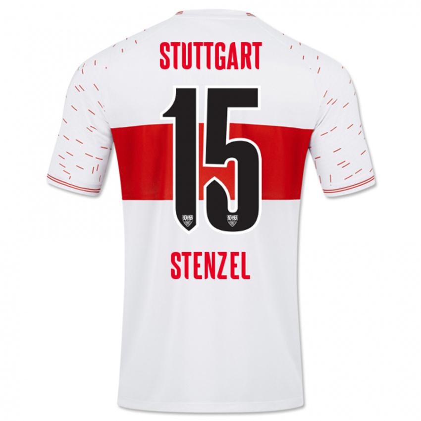 Niño Camiseta Pascal Stenzel #15 Blanco 1ª Equipación 2023/24 La Camisa Argentina