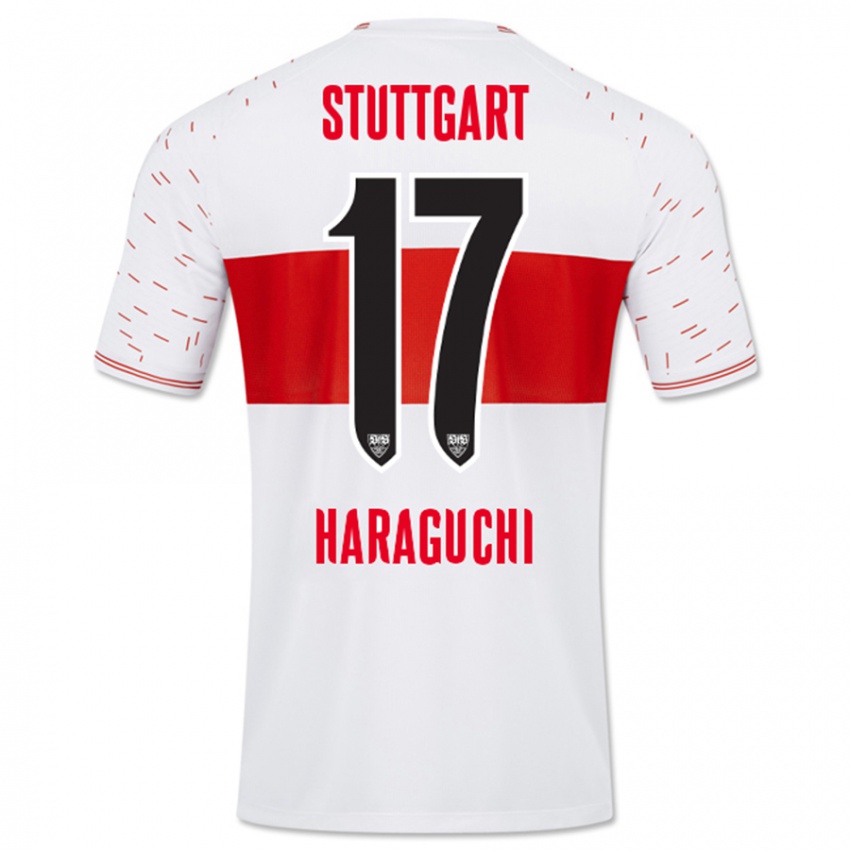 Niño Camiseta Genki Haraguchi #17 Blanco 1ª Equipación 2023/24 La Camisa Argentina