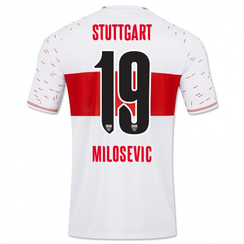 Niño Camiseta Jovan Milosevic #19 Blanco 1ª Equipación 2023/24 La Camisa Argentina