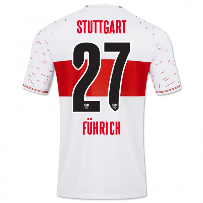 Niño Camiseta Chris Führich #27 Blanco 1ª Equipación 2023/24 La Camisa Argentina