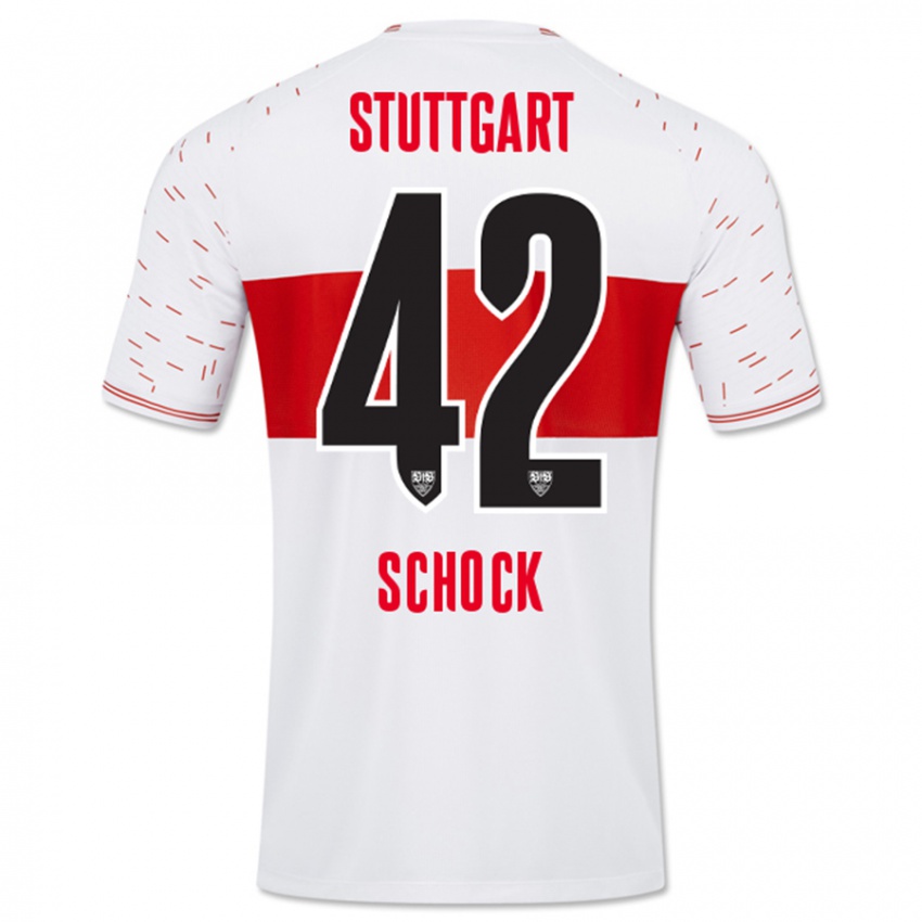 Niño Camiseta Florian Schock #42 Blanco 1ª Equipación 2023/24 La Camisa Argentina