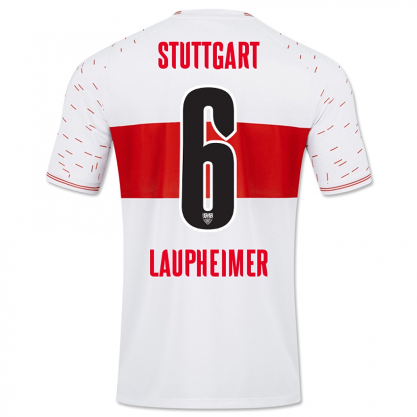 Niño Camiseta Lukas Laupheimer #6 Blanco 1ª Equipación 2023/24 La Camisa Argentina