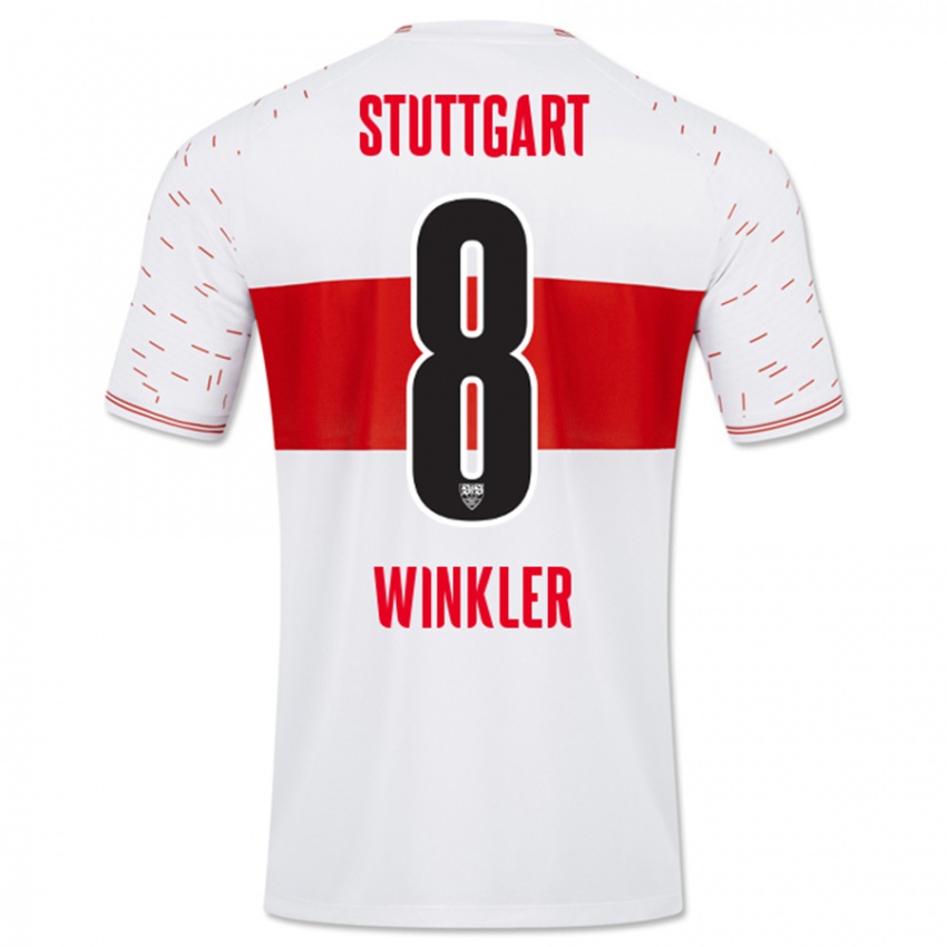 Niño Camiseta Nathan Winkler #8 Blanco 1ª Equipación 2023/24 La Camisa Argentina