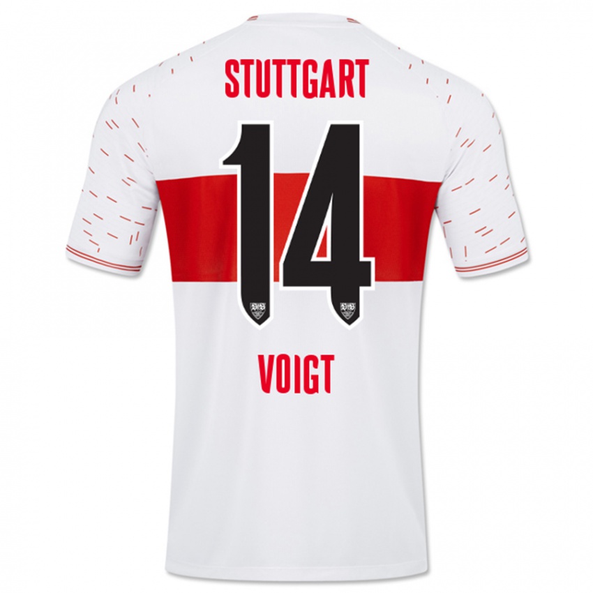 Niño Camiseta Max Voigt #14 Blanco 1ª Equipación 2023/24 La Camisa Argentina