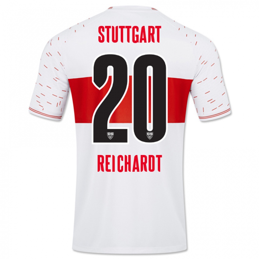 Niño Camiseta Leon Reichardt #20 Blanco 1ª Equipación 2023/24 La Camisa Argentina