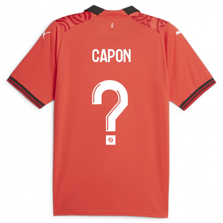 Niño Camiseta José Capon #0 Rojo 1ª Equipación 2023/24 La Camisa Argentina