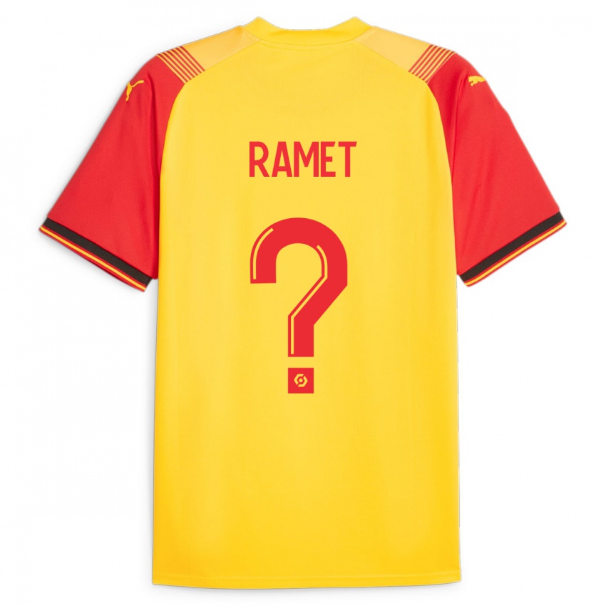 Niño Camiseta Simon Ramet #0 Amarillo 1ª Equipación 2023/24 La Camisa Argentina