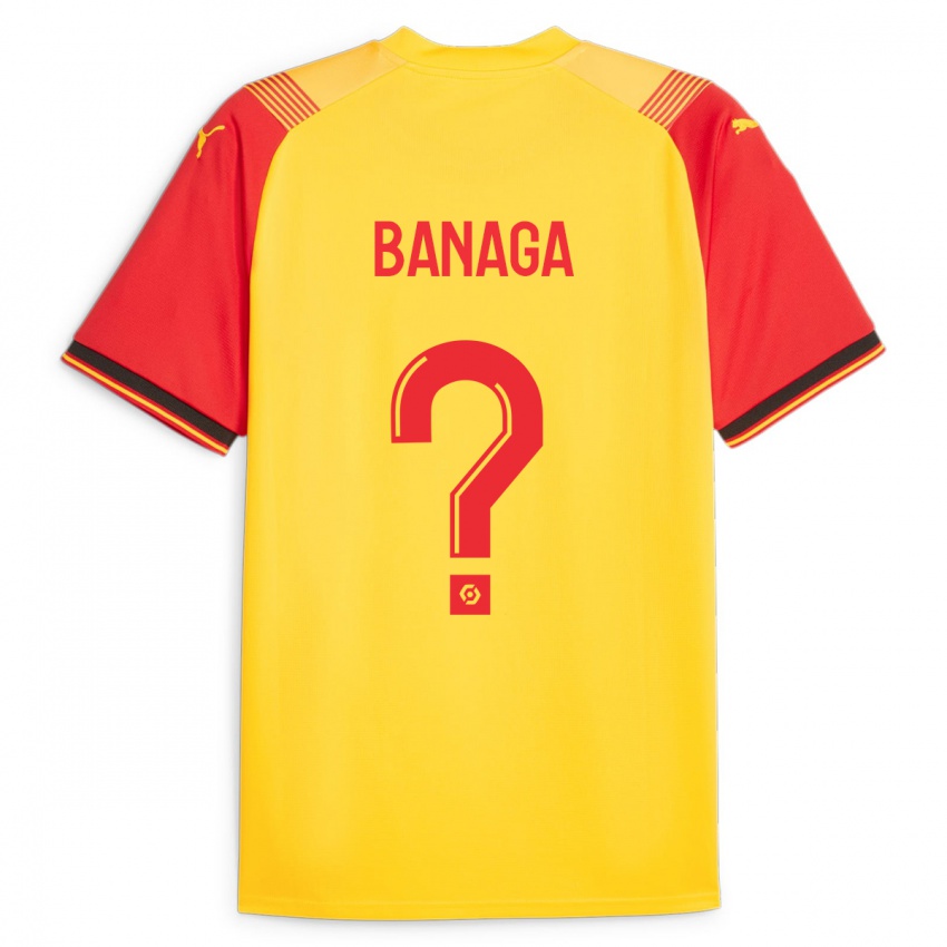 Niño Camiseta Mathéssendé Baud Banaga #0 Amarillo 1ª Equipación 2023/24 La Camisa Argentina