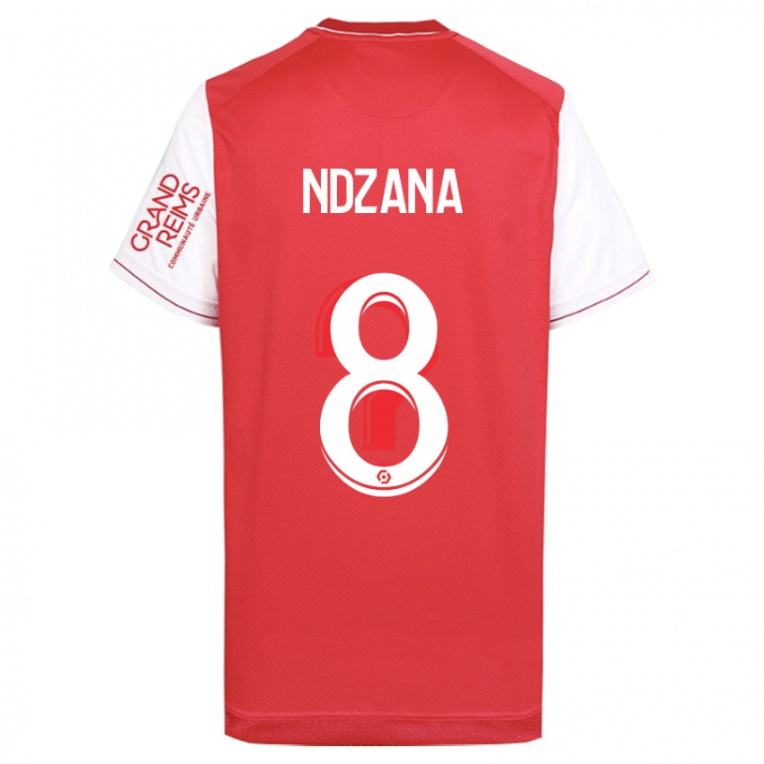 Niño Camiseta Colette Ndzana Fegue #8 Rojo 1ª Equipación 2023/24 La Camisa Argentina