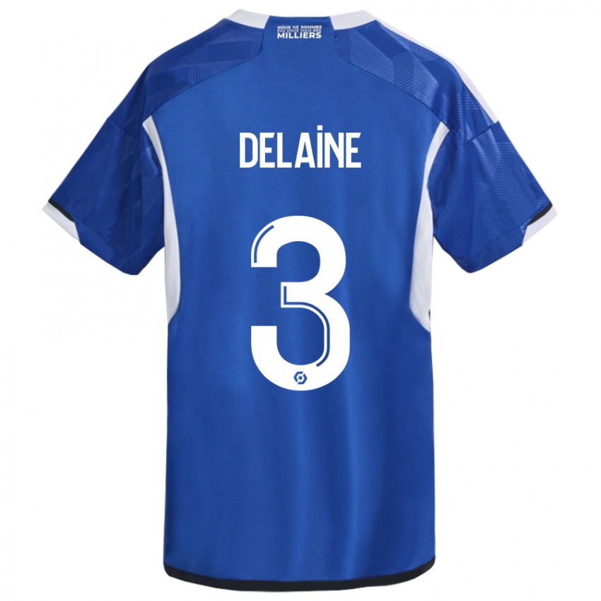 Niño Camiseta Thomas Delaine #3 Azul 1ª Equipación 2023/24 La Camisa Argentina