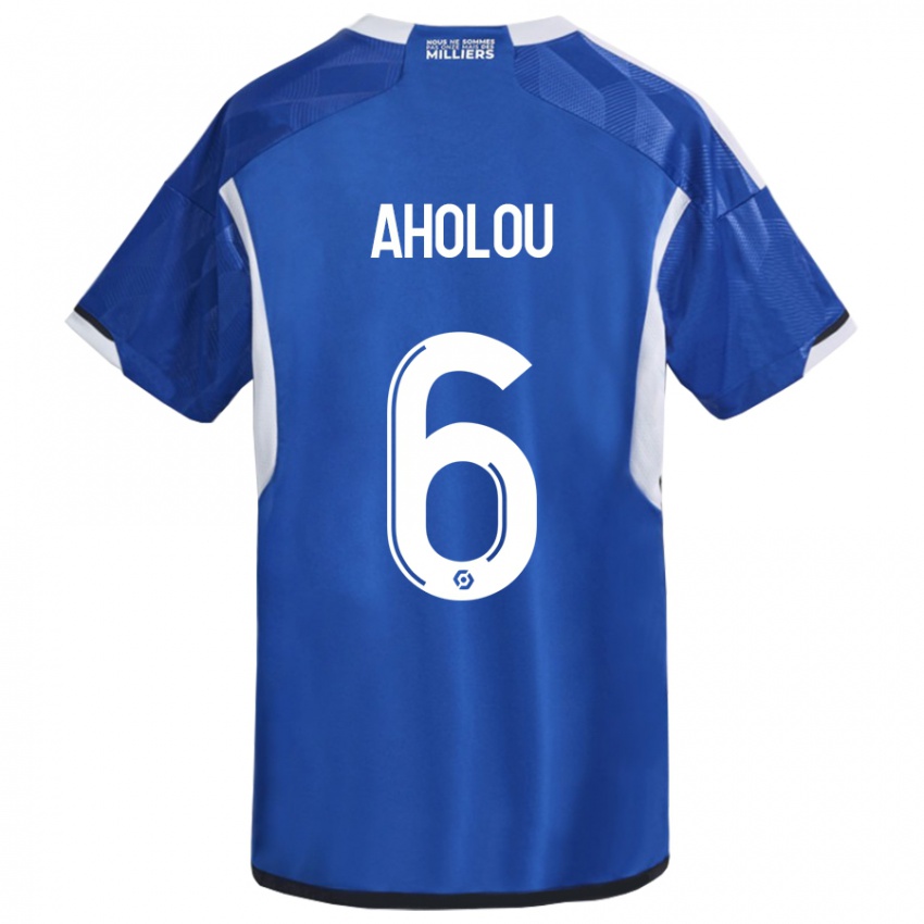 Niño Camiseta Jean-Eudes Aholou #6 Azul 1ª Equipación 2023/24 La Camisa Argentina