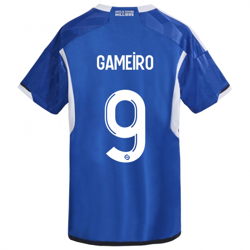 Niño Camiseta Kévin Gameiro #9 Azul 1ª Equipación 2023/24 La Camisa Argentina