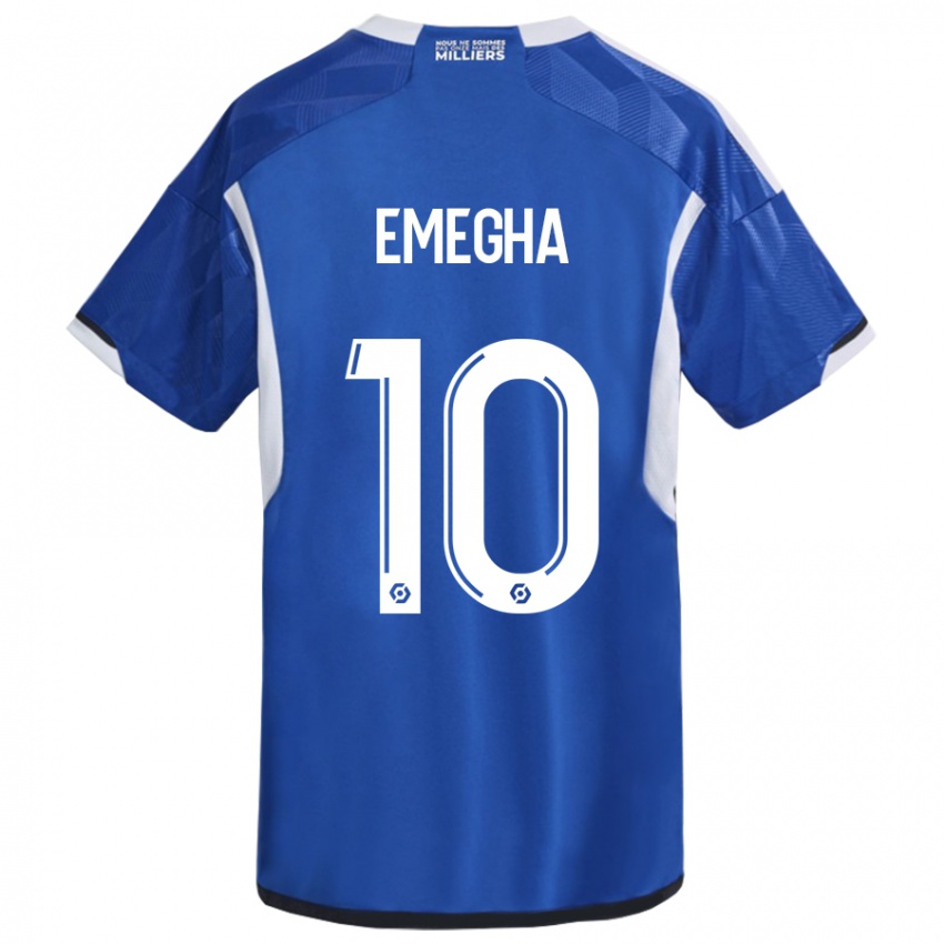 Niño Camiseta Emanuel Emegha #10 Azul 1ª Equipación 2023/24 La Camisa Argentina