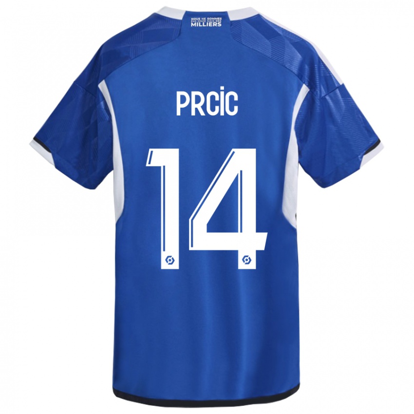 Niño Camiseta Sanjin Prcic #14 Azul 1ª Equipación 2023/24 La Camisa Argentina