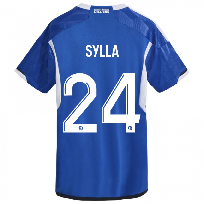 Niño Camiseta Abakar Sylla #24 Azul 1ª Equipación 2023/24 La Camisa Argentina